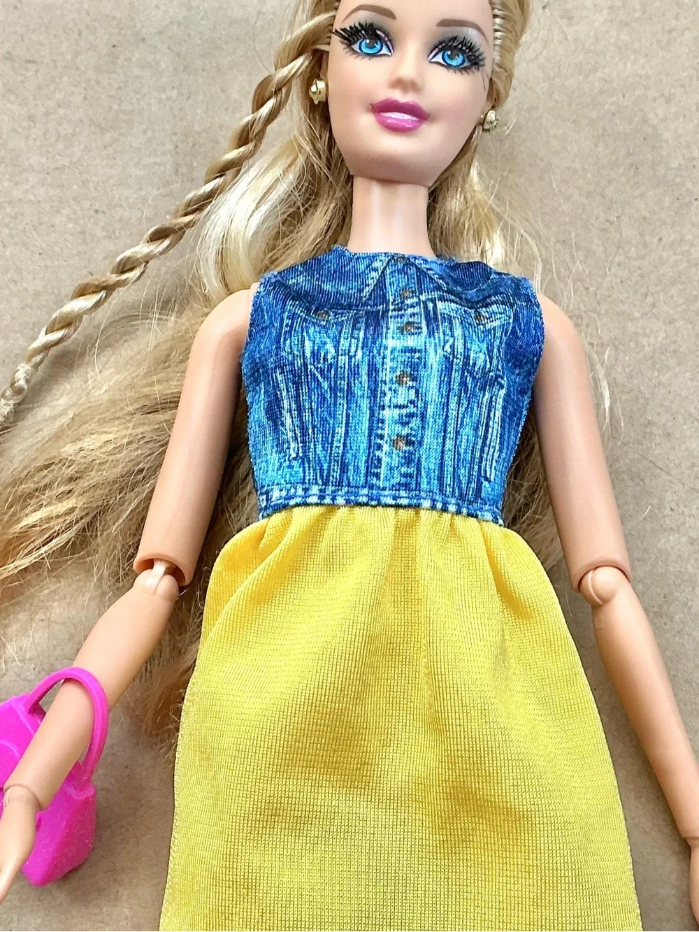 Barbie glam style doll articulated 2013 redressed rare htf